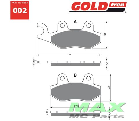 Gold-Fren Bremseklodser