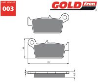 Gold-Fren Bremseklodser