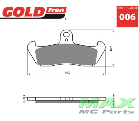 Gold-Fren Bremseklodser