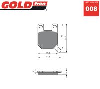Gold-Fren Bremseklodser SX60