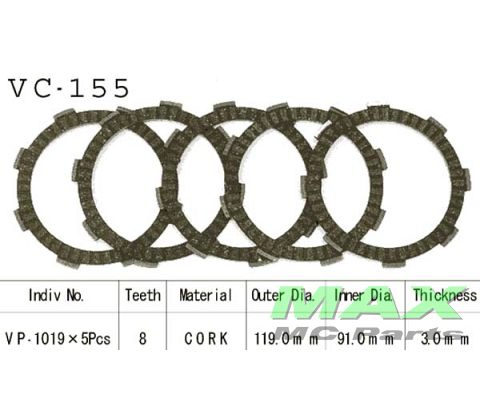 Koblingsplader(5) HONDA CR80 CBR125