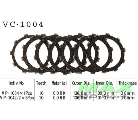 Koblingsplader (6+1) VT600C XL600V