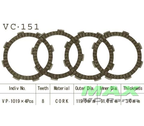 Koblingsplader VESRAH CRF100F CBR125
