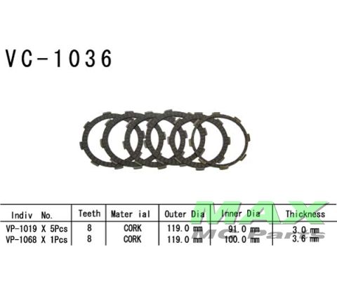 Koblingsplader HONDA CRF150 CRF230F