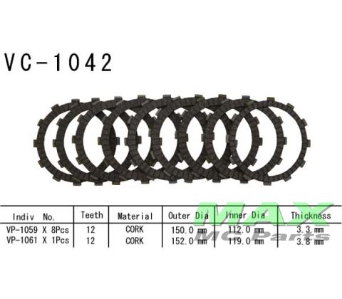 Koblingsplader HONDA CB1000 CBR1000 VFR