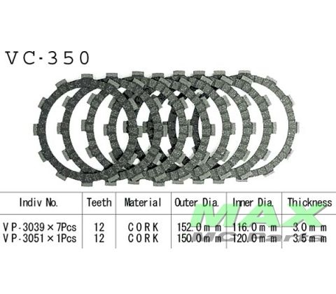 Koblingsplader SUZUKI GSF600 GSX750 