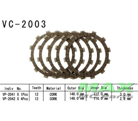 Koblingsplader YAMAHA XV250 VIRAGO