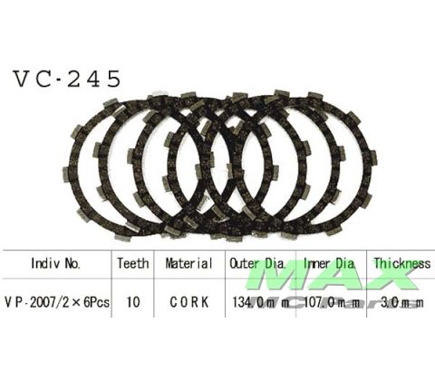 Koblingsplader (6) YAMAHA DT175