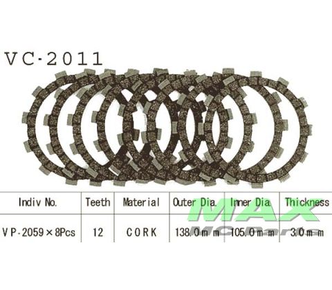 Koblingsplader  YZ125 93-12 *USE:031905*