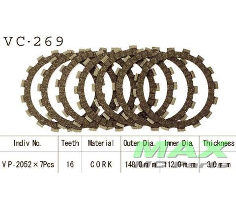 Koblingsplader YAM YZ250 YZ490 82-87