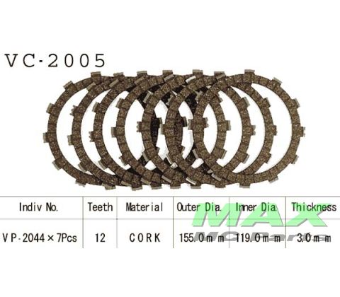 Koblingsplader XVS650,DragStar(7STK)