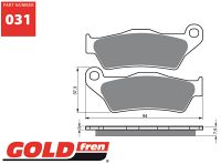 Gold-Fren Bremseklodser