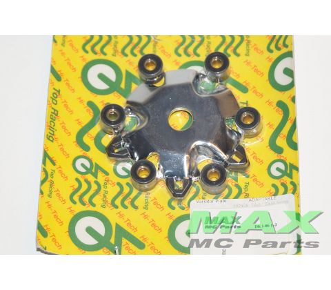 Bagplade til variator