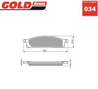 Gold-Fren Bremseklodser FRONT DT50LC 98-