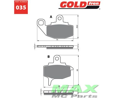 Gold-Fren Bremseklodser