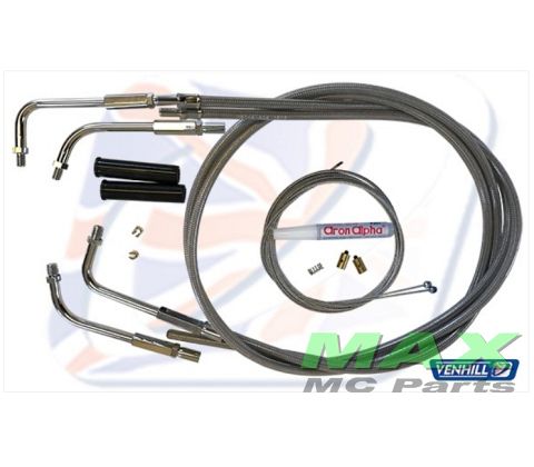 UNIVERSAL GASKABEL STÅL*SCREW FIT*HARLEY