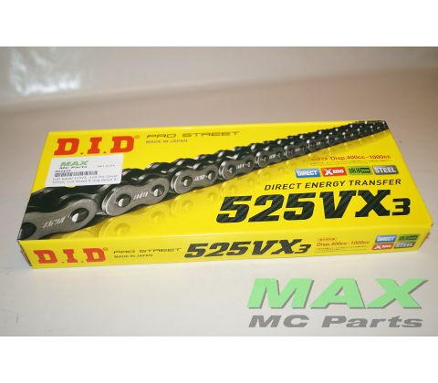 DID Kæde 525VX3 -128 Pro Street  X-ring 