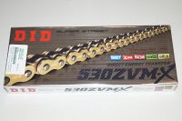 DID Kæde 530ZVMX -118 Pro X-ring GULD
