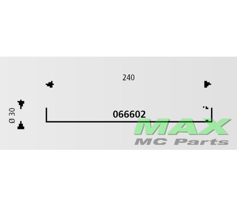 Forgaffelben  30mm x 240mm