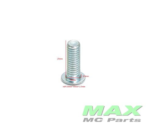 Bremseskive bolt M8x25mm (10x2,5mm)