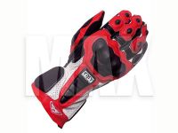 Racerhandsker XS røde/ hvide/sorte