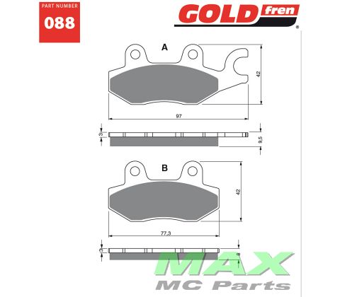 Gold-Fren Bremseklodser
