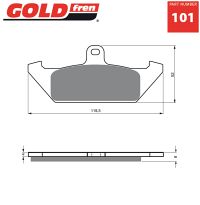 Gold-Fren Bremseklodser
