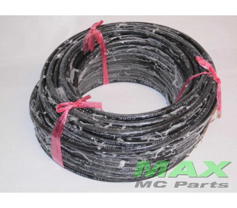 Tændkabel 7MMx30M SILIKONE BLACK/SORT