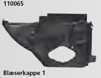 Blæsekappe  øverst