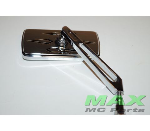 Chrom Spejl Højre/RH POLERET ALU 10MM