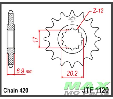 JT Fortandhjul - Generic Trigger  11T