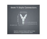 Y-samling - Ø1/4  SLANGE 6MM