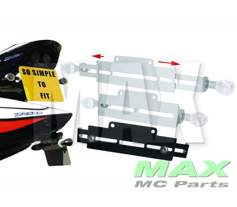 Nummerplade holder SORT M/SKRUER