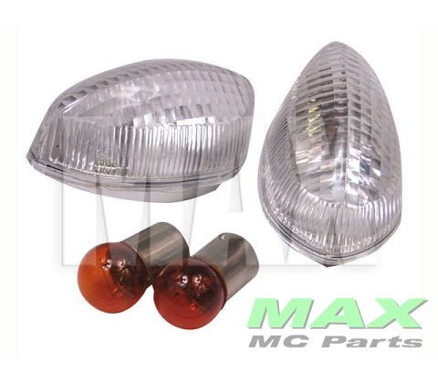 Klar blinklys glas*E* m/pære SÆT YZF FZS