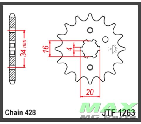 JT Fortandhjul - JTF1263.15
