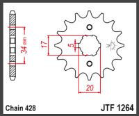 JT Fortandhjul - JTF1264.17