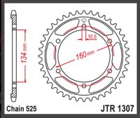 JT Bagkædehjul - JTR1307.45 CBR600 F1-F7