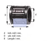 VESRAH Nåleleje  18x22x21,8mm