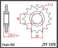 JT Fortandhjul - JTF1370.15 HONDA CBR600