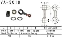 Plejlstang kit HONDA CRF150 07-17