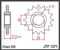 JT Fortandhjul - JTF1371.15 CBF60 CBR600