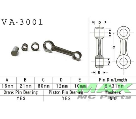 Plejlstang kit SUZUKI JR50