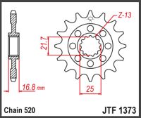 JT Fortandhjul - JTF1373.17 HONDA NC750
