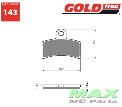 Gold-Fren Bremseklodser