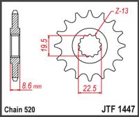 JT Forkædehjul - JTF1447.14 RB GSX250R