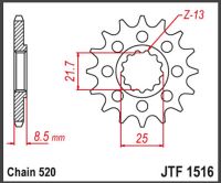 JT Forkædehjull - JTF1516.14 #520 CHAIN