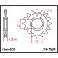 JT Forkædehjul - JTF1536.14 KSF450 ZX6R