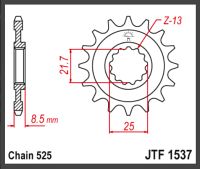 JT Forkædehjul-JTF1537.15 Z1000SX Z900RS