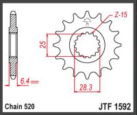 JT Forkædehjul  JTF1592.14 YFM700 YFZ450