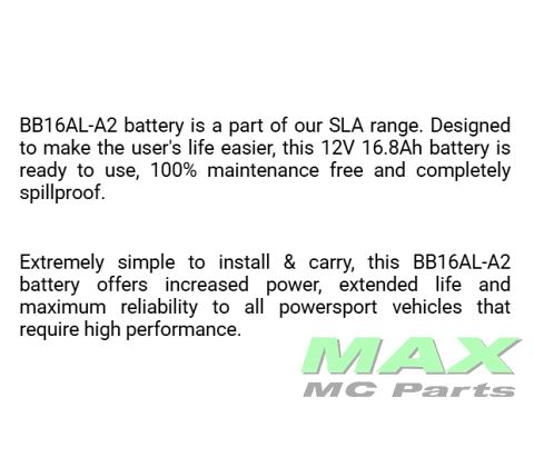 BS BATTERI *SLA* BB16AL-A2/YB16AL-A2